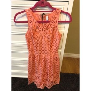 Orange Lace Dress
